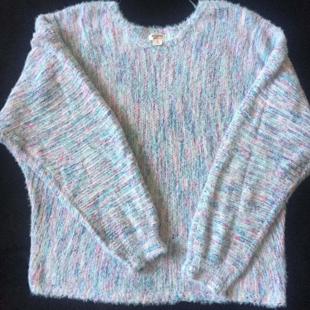 Multicolor Knit Super Soft Pullover Sweater